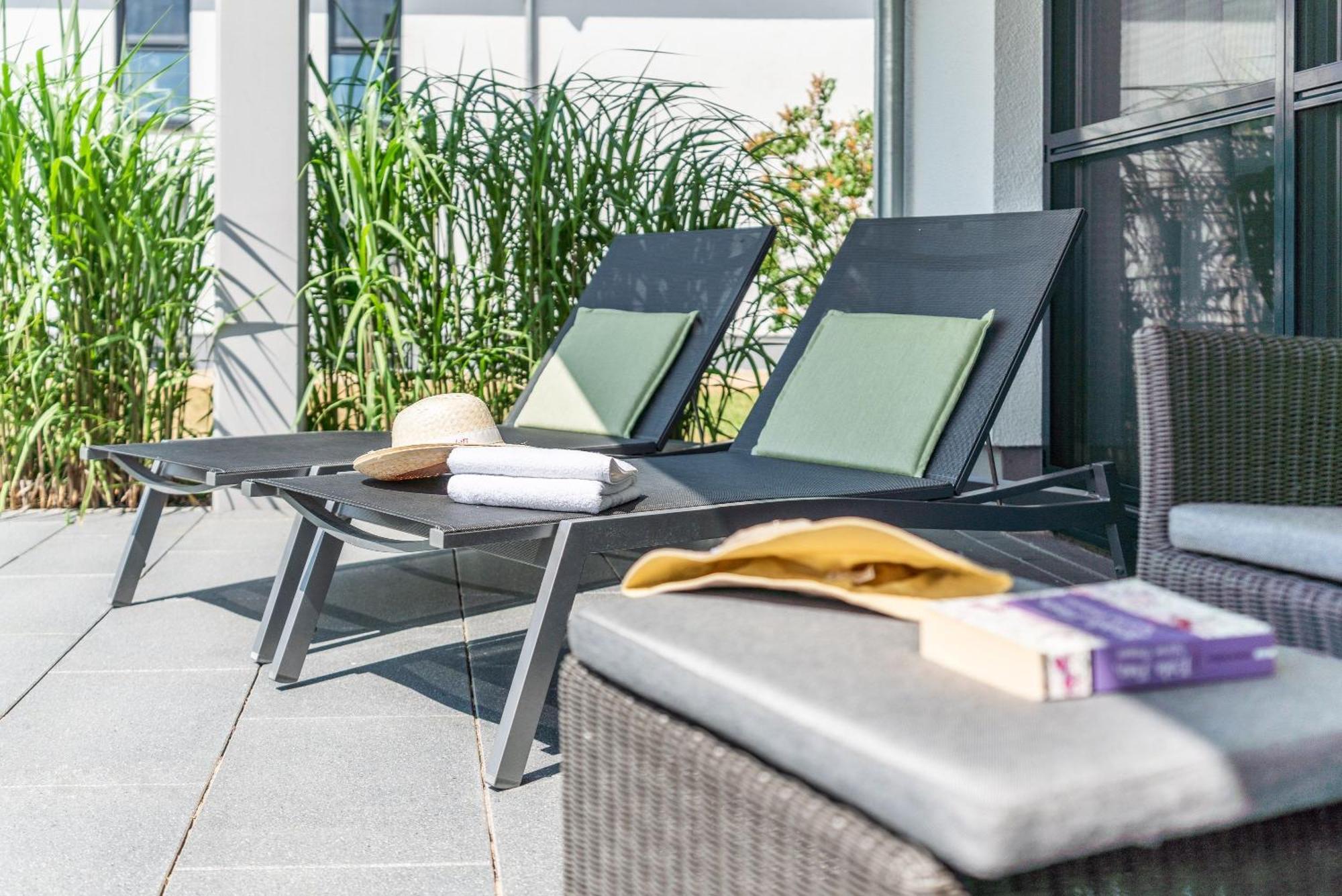 Terrassenwohnung "Inselhain" - Oase Am Haff Garz  Bagian luar foto