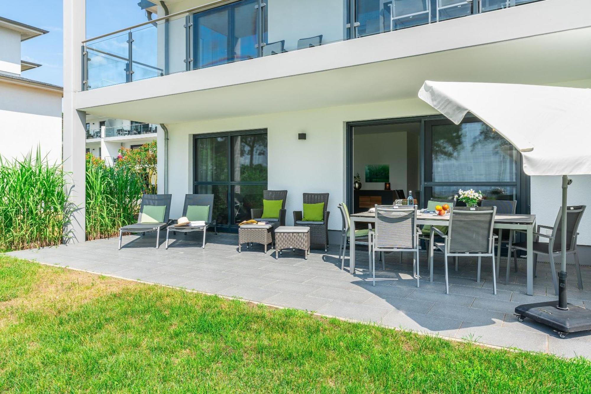 Terrassenwohnung "Inselhain" - Oase Am Haff Garz  Bagian luar foto